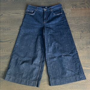 ME+EM Dark Indigo Wide-Leg Jeans